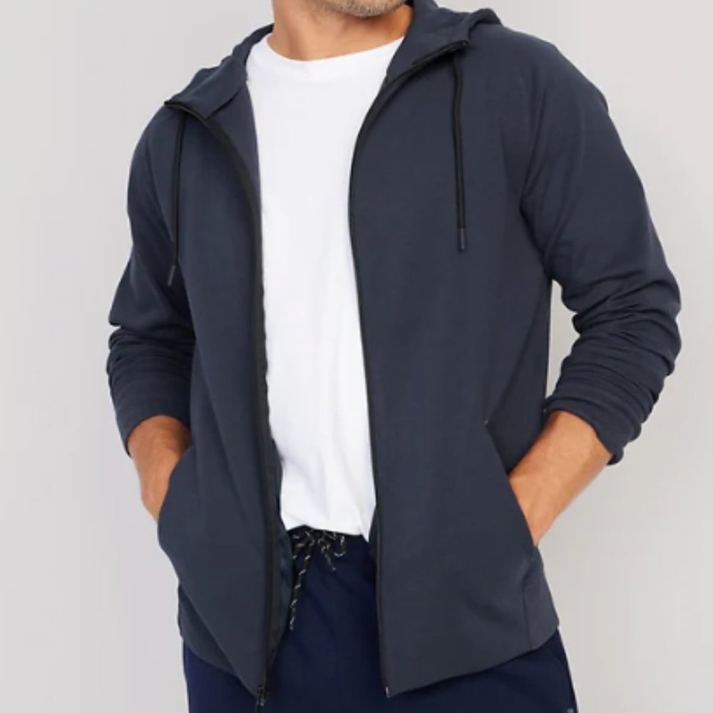 Dynamic Fleece Hidden-Pocket Zip Hoodie for Men
